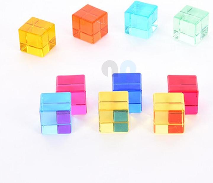 Produktbild TickiT 10 Farbige und Transparente Acryl-Würfel