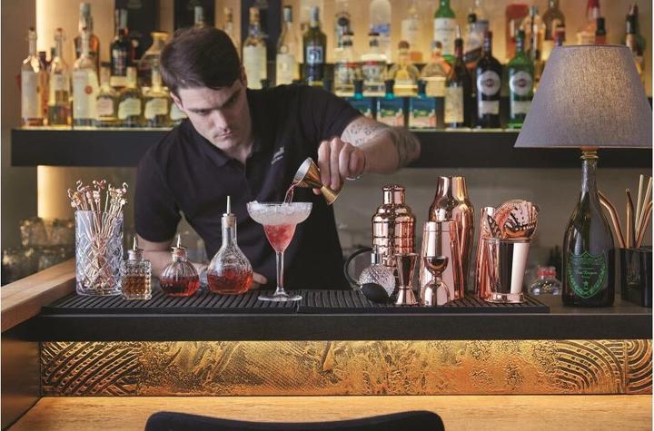 Actual product image Paderno Cocktail-Doppelmass 40/20 ml, Rosé (Jigger)