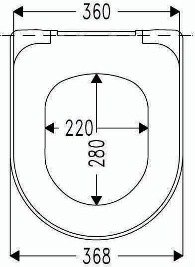 Produktbild Hamberger Haro Move WC-Sitz Premium mit Softclose für Renova Nr.1 Wand-WC