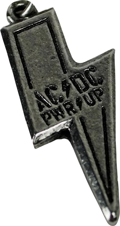 Produktbild AC/DC Schein Halskette mit Anhänger Power Up Englischer Zinn Logo (100% Pewter)