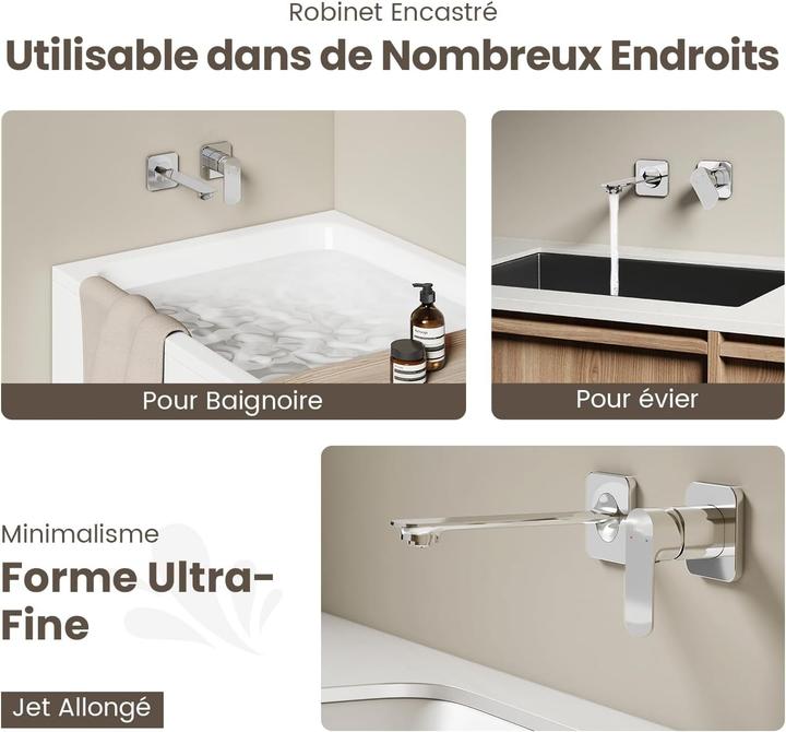 Produktbild Emke Modulare verchromte Waschbeckenarmatur mit Wasser sparendem Neoperl-Strahlregler