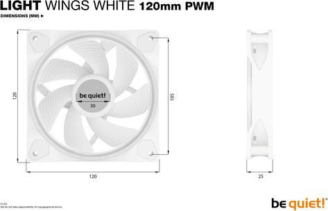 Actual product image be quiet! Light Wings (120 mm, 3 x)