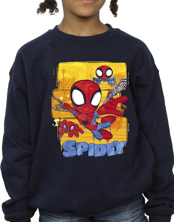 Actual product image Girls Spidey And His Amazing Friends Flying Sweatshirt (152, 158)