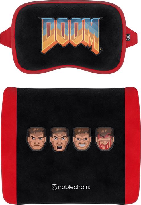Produktbild noblechairs Memory Foam Kissen-Set - DOOM Retro Edition