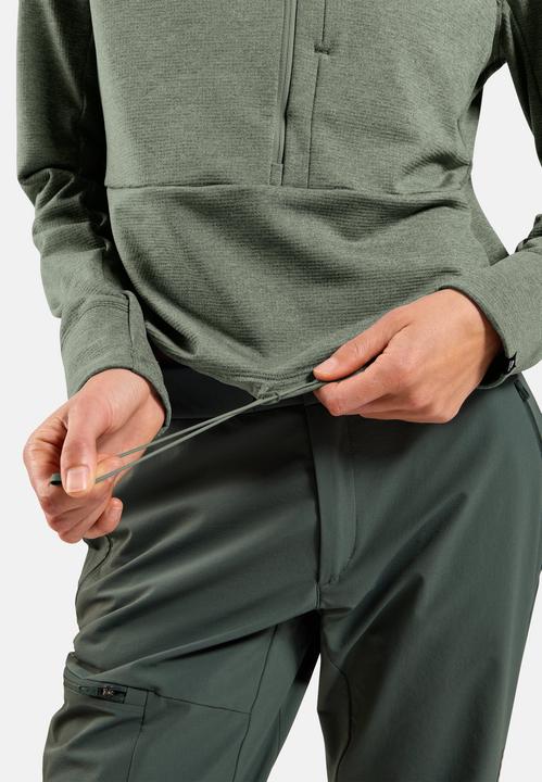 Produktbild Odlo Women's Mid Layer 1/2 Zip Grid Fleece (XXS)