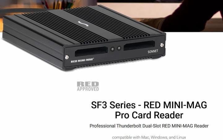 Actual product image Sonnet SF3 Series - Red MINI-MAG Edition - Memory Case (USB 3.1)