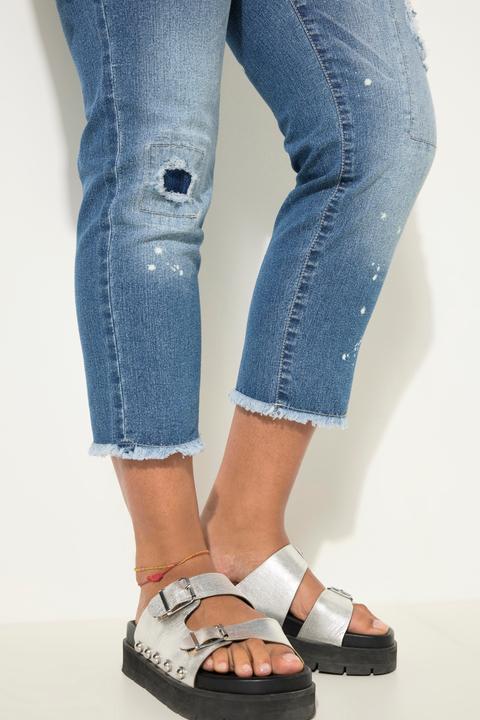 Produktbild Angel of Style Jeans, gerade Passform, Kleckse, Destroy-Effekte, Patches (58)
