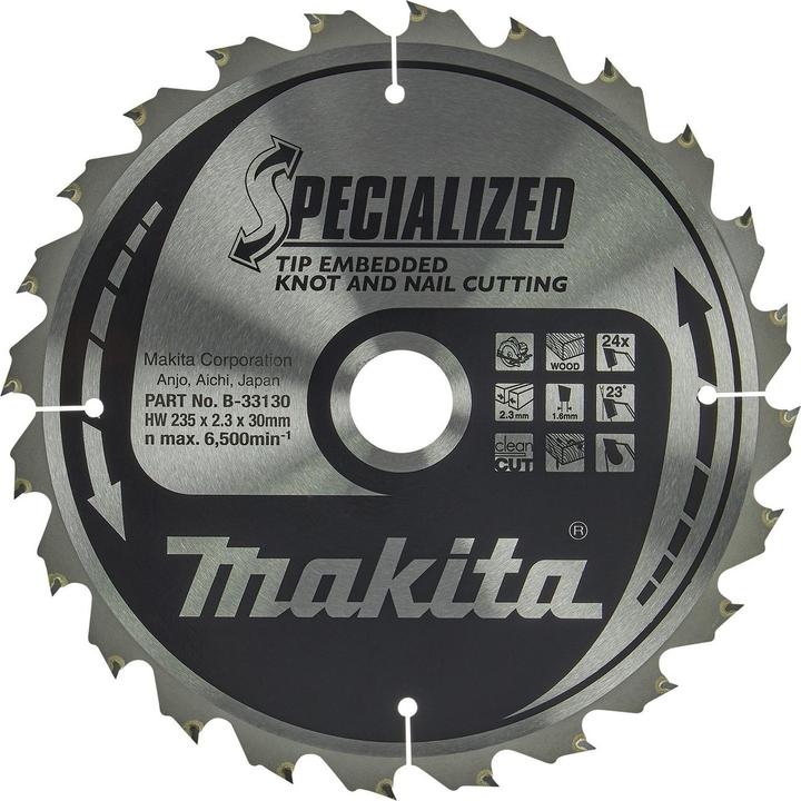 Productafbeelding Makita SPECIALIZED zaagblad 235x30x24Z