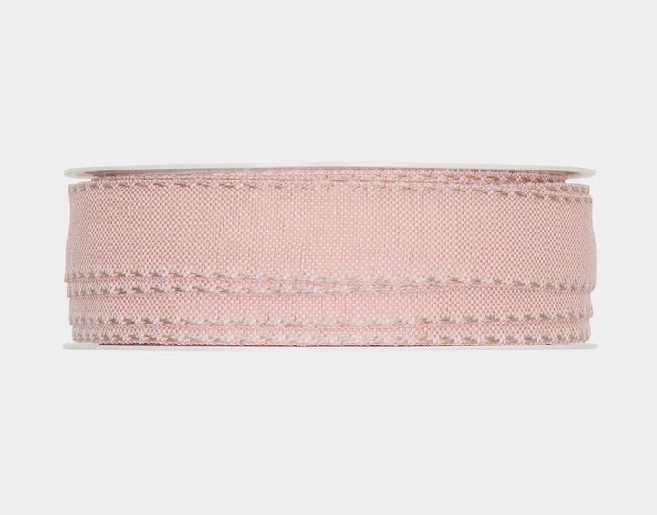 Produktbild Halbach Dekorationsband pale Rose, Geschenkband aus Polyester auch für den Aussenbereich geeignet, bleicht n (Geschenkband, 1 x)