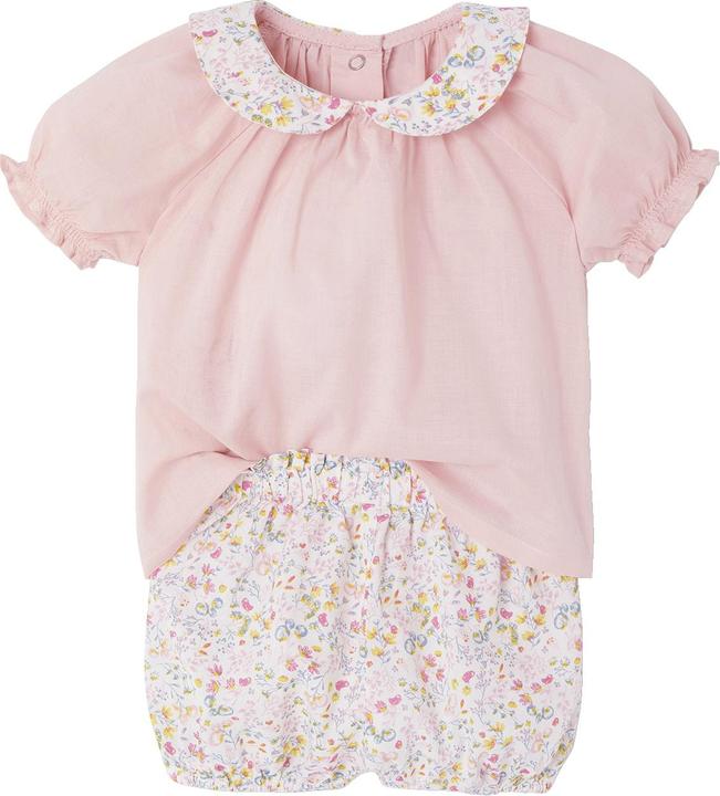 Produktbild Vertbaudet Baby-Set: T-Shirt & Shorts mit Blumenprint (62)