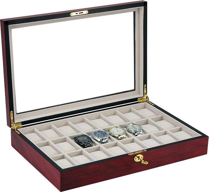 Actual product image Safe Elegant watch box for 24 watches