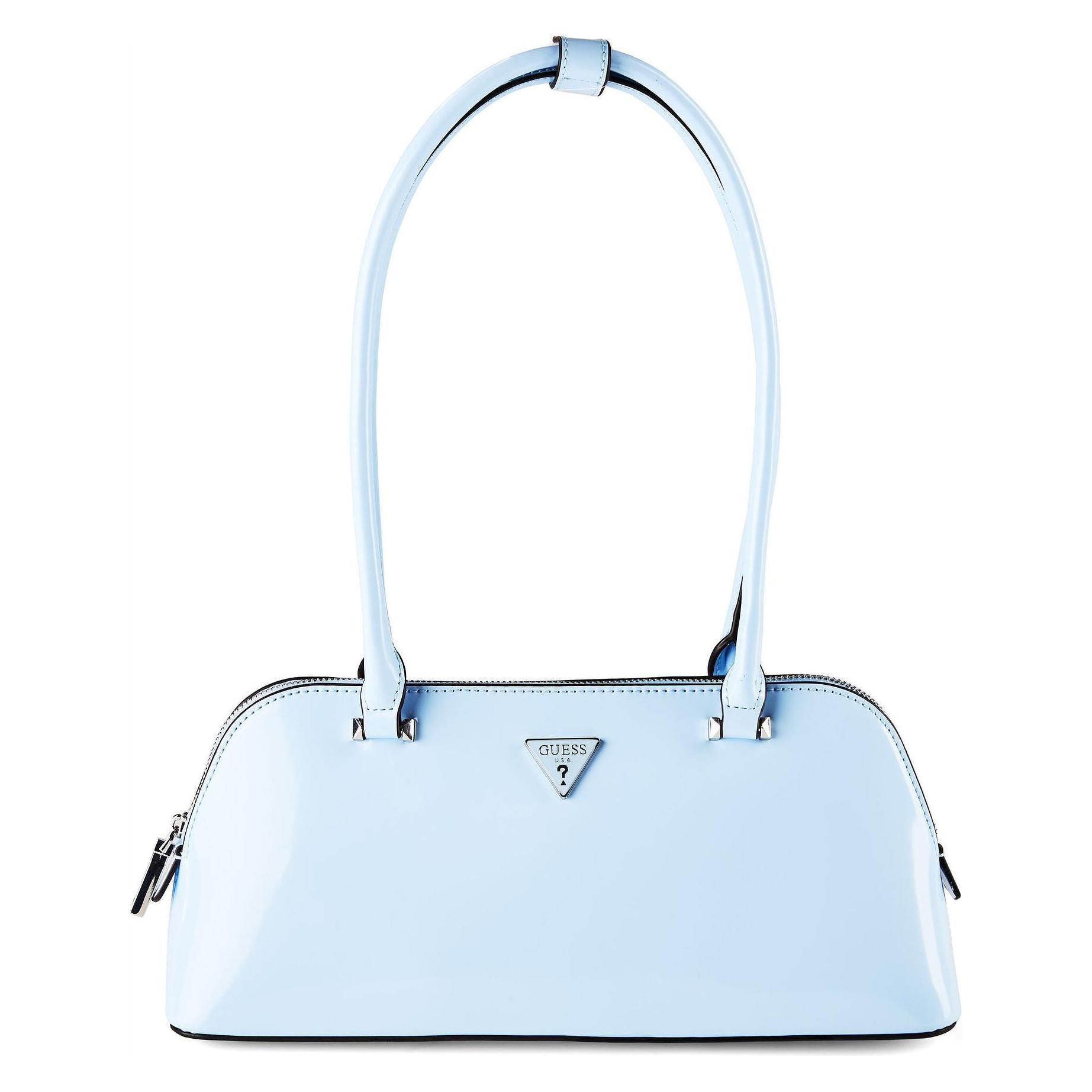 Guess, Damen, Handtasche, Arnela Ii Shoulder Satchel Bag, Blau