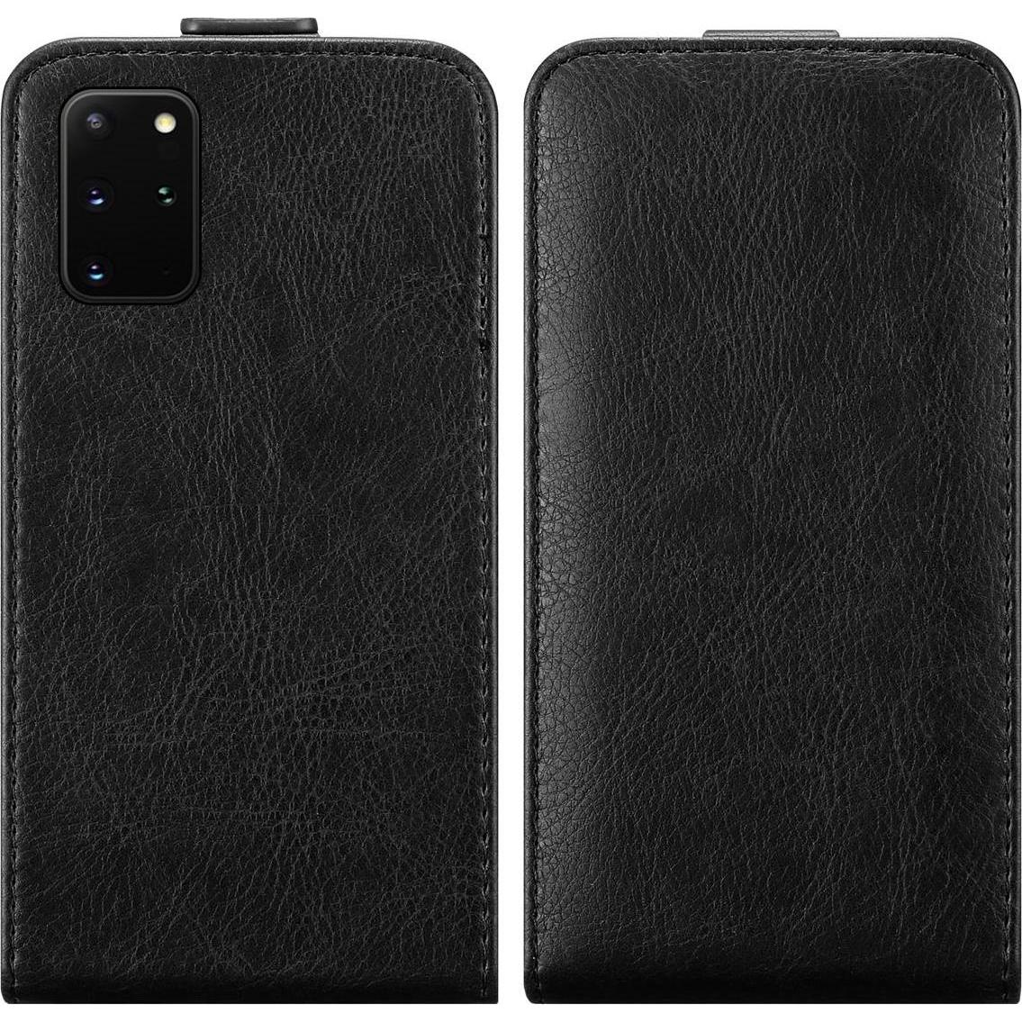 Cadorabo Flip wie Invis Cover (Samsung Galaxy S20+), Smartphone Hülle, Schwarz