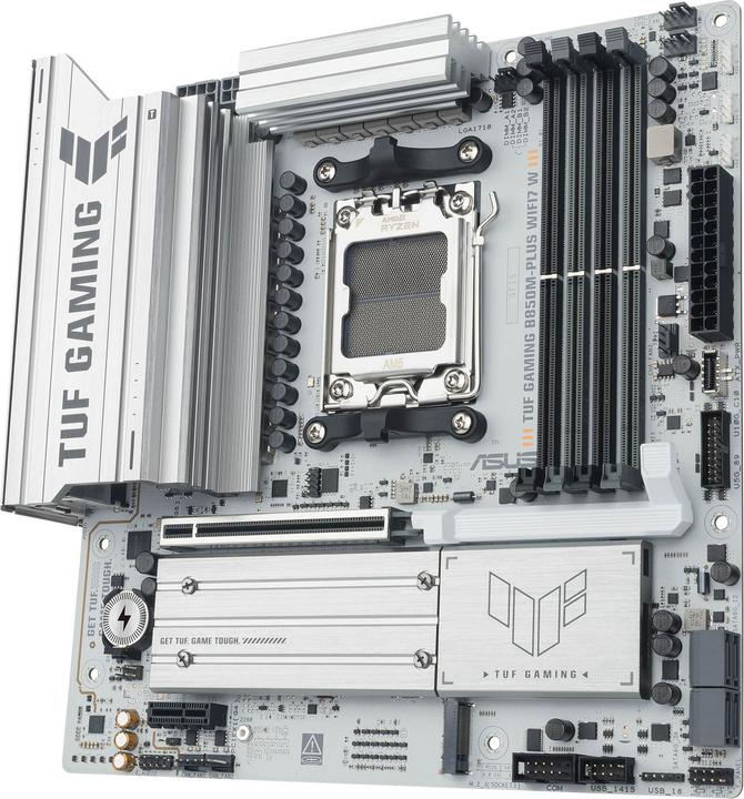 Produktbild ASUS MB TUF GAMING B850M-PLUS WIFI7 W (AM5, AMD B850, mATX)