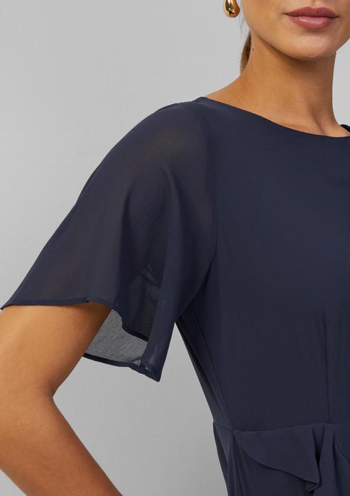 Actual product image S.Oliver Kleid Chiffonkleid mit Volants und U-Boot-Ausschnitt (32)