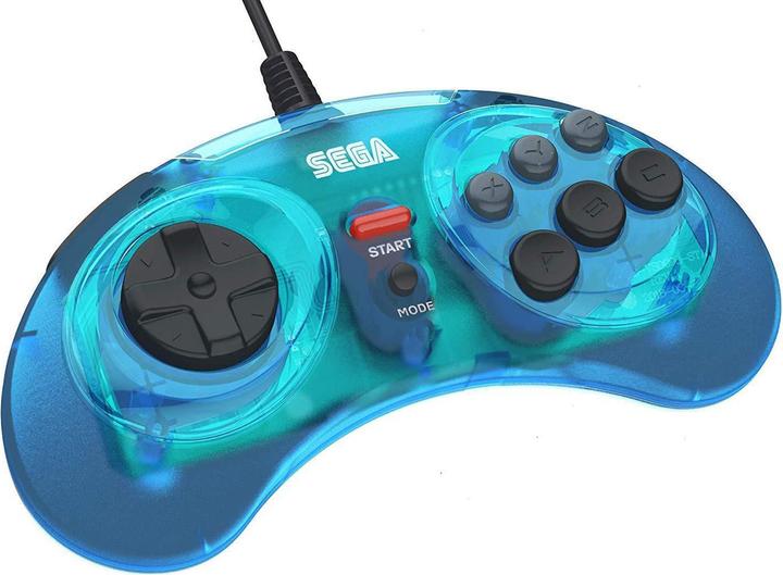 Image du produit retro-bit SEGA MegaDrive 8-boutons USB Pad, bleu (PC, Mac, Switch, iOS)