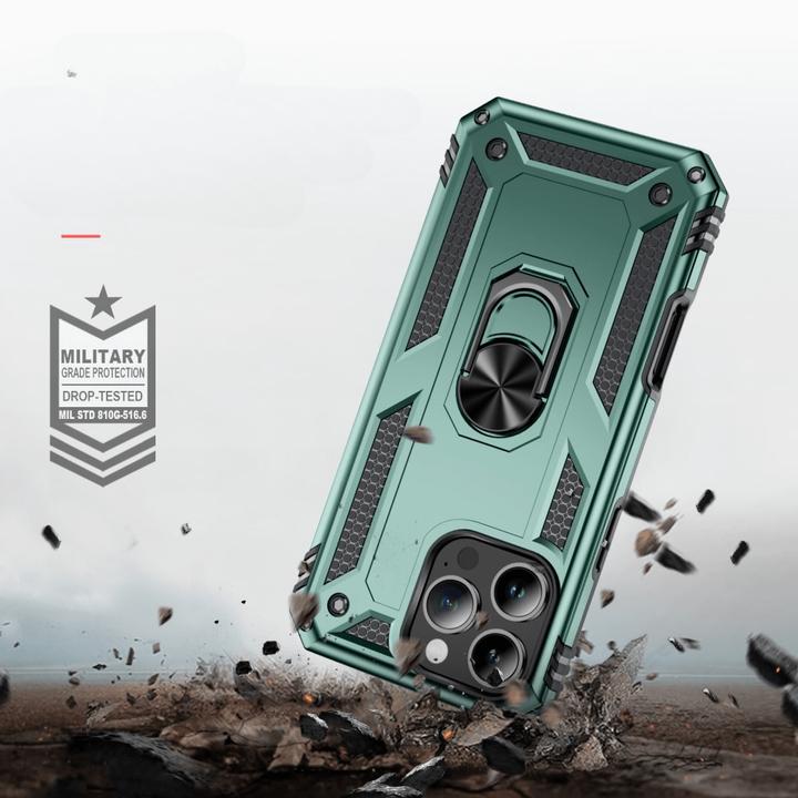 Actual product image Cover-Discount iPhone 16 Pro - Robust back cover with kickstand (Apple iPhone 16 Pro)