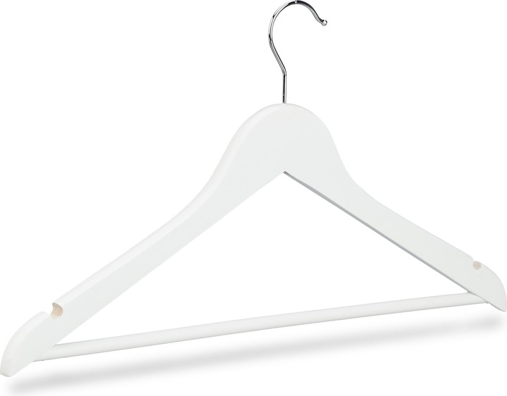 Actual product image Relaxdays Coat Hangers with Trouser Rail Set of 20 (20 x)