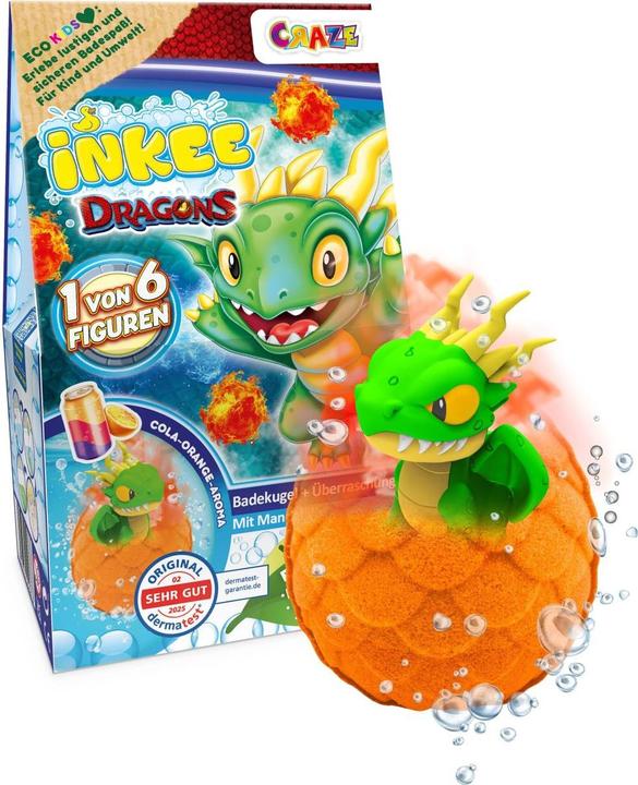 Craze Inkee Surprise Badebombe Dragons Box