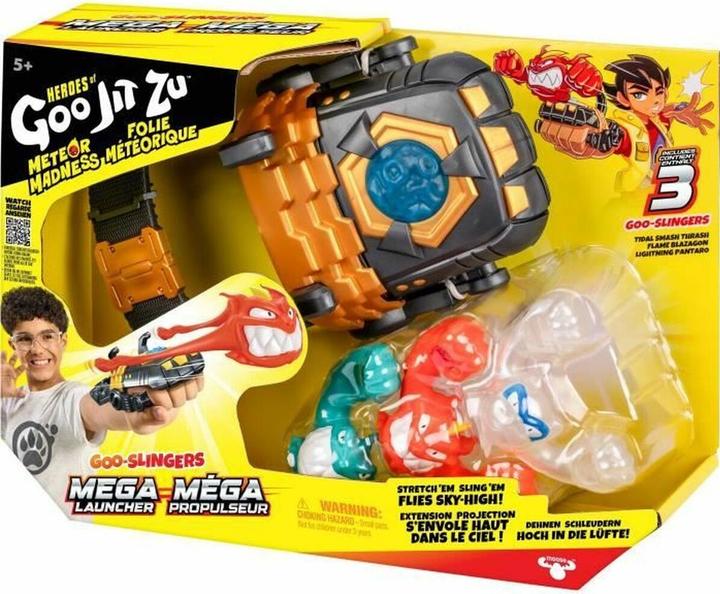 Produktbild Moose Heroes of Goo Jit Zu Meteor Madness Dehnabre Figuren Zubehör Set Goo Slingers Mega Launcher 11 cm