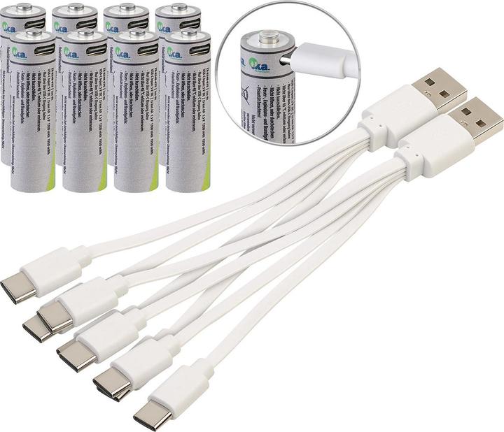 Produktbild TKA 2er-Set Wiederaufladbare Batterien Typ AA (2 Stk., AA, 1.30 mAh)