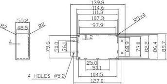 Actual product image HP Autozubehör Sealed Injection-Moulded Aluminium Housing With Flange (Housing)