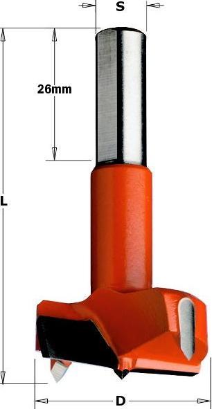 Actual product image CMT 369.200.12 Zylinderkopfbohrer 20mm, Schaft 10x26, links (up to 20 millimetres)