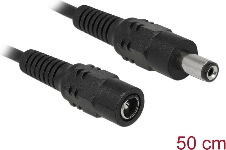 Produktbild Delock 5.5/2.1 DC Stromkabel Verlängerung, 50cm (0.50 m)