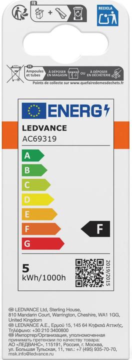 Etichetta energetica Osram Stella classica B (E14, 40 W, 470 lm, 1 x, F)