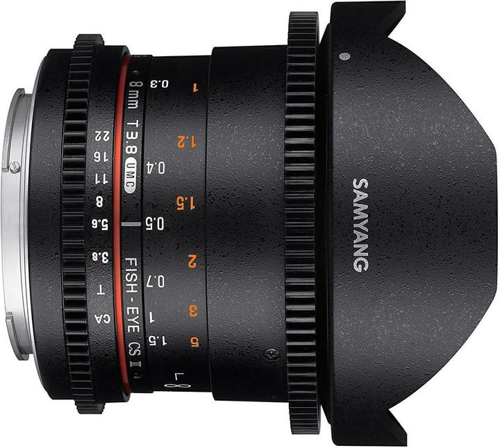 Image du produit Samyang 8mm T3.8 CSII VDSLR II Canon M (Canon EF-M, APS-C / DX)