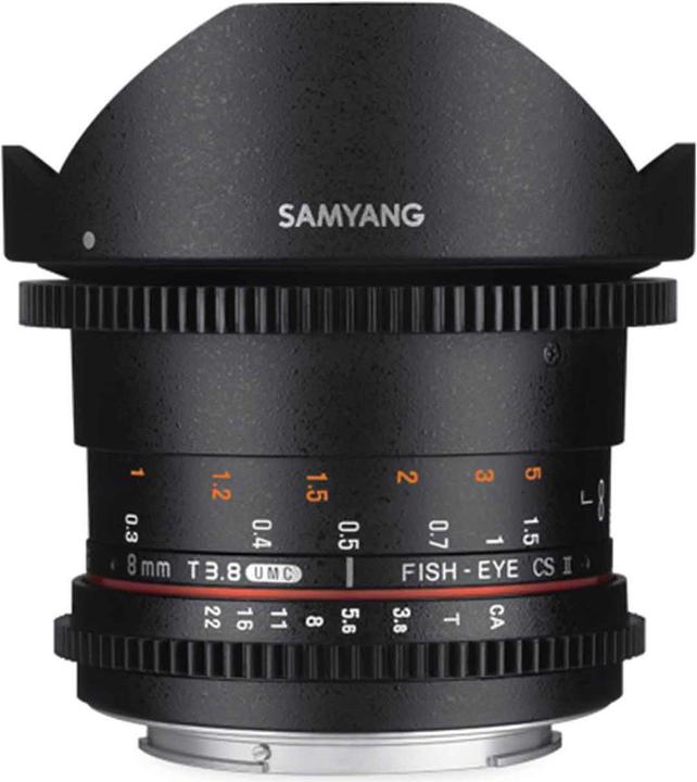 Image du produit Samyang 8mm T3.8 CSII VDSLR II Canon M (Canon EF-M, APS-C / DX)