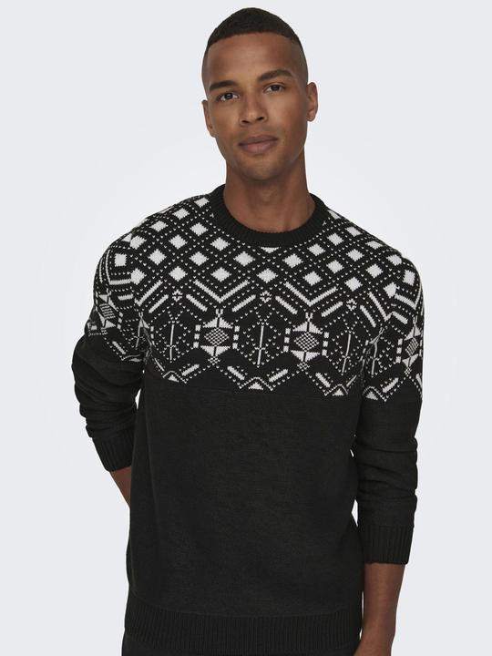 Produktbild Only & Sons ONSEZ REG 7 JAQ CREW KNIT Strickpullover (L)