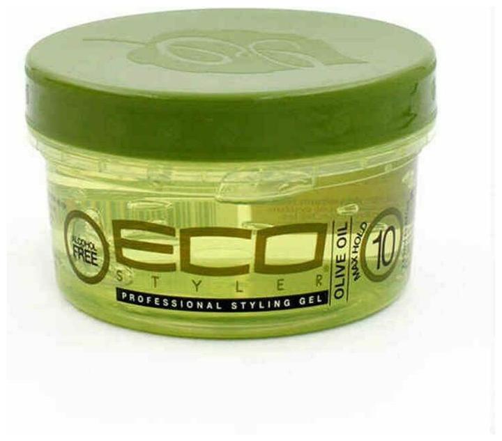 Image du produit MGA Ecostyle Olive Oil Styling Gel Green All Day Hold Alcohol Free Paraben Free Sulphate Free No Flaking (Gel coiffant, 235 ml)