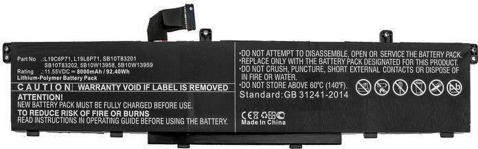 Actual product image CoreParts 5B10W13958-CP (8000 mAh)