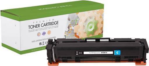 Actual product image Compatible Static HP 220X (W2201X) Toner Cartridge, Cyan