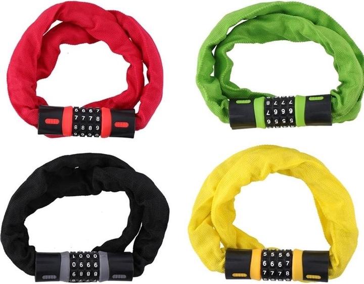 Actual product image Dunlop - Ketten- und Kombinationsfahrradschloss (Rot)