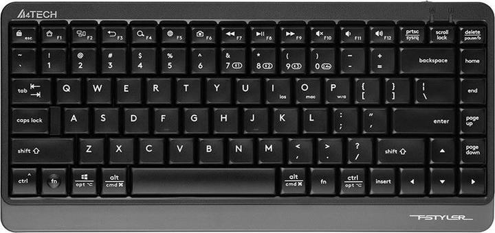 Produktbild A4Tech Tastatur FSTYLER FBK11 2 4 GHz + BT Schwarz und Grau A4TKLA47124 (US, Kabellos)