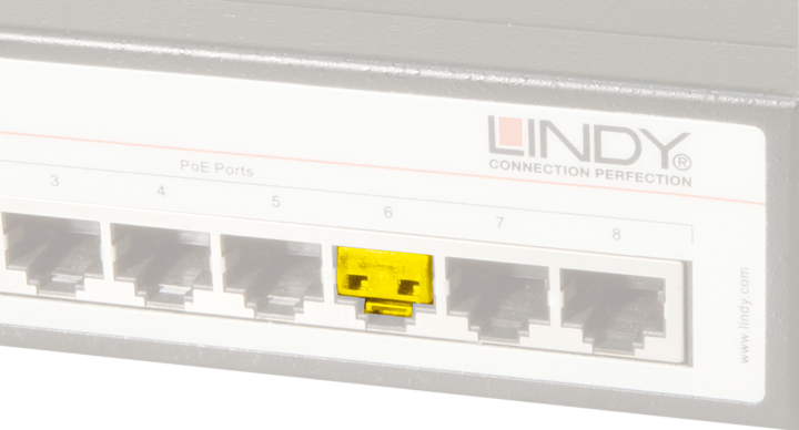 Produktbild Lindy RJ45 Port Blockers x 20 Yellow