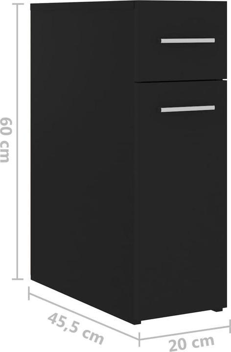 Produktbild vidaXL Apothekerschrank (45.50 x 20 x 60 cm)