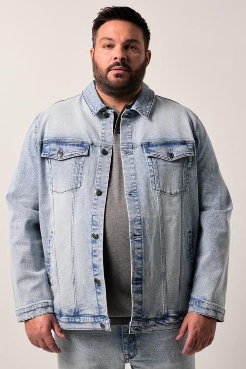 Produktbild Men+ Jeansjacke, bleached Denim, Brusttaschen, bis 7 XL (4XL)