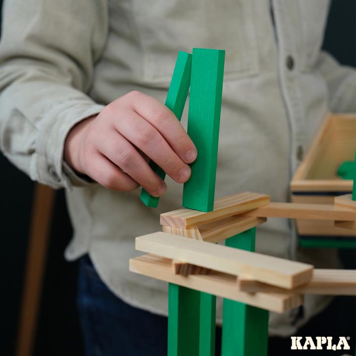 Actual product image Kapla - 40 SQUARES - Colored planks light green