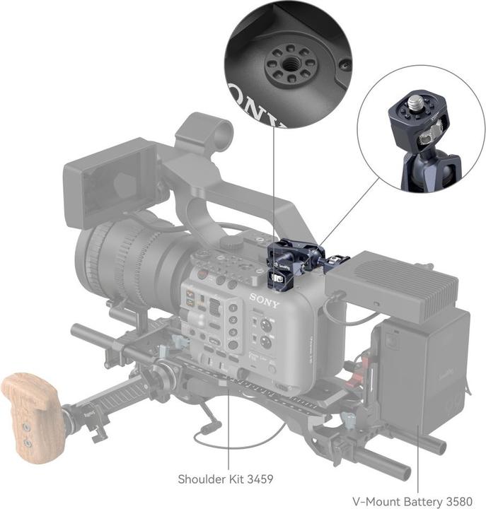 Immagine prodotto SmallRig 4123 Braccio magico per Sony FX6/ FS5/ FS5II