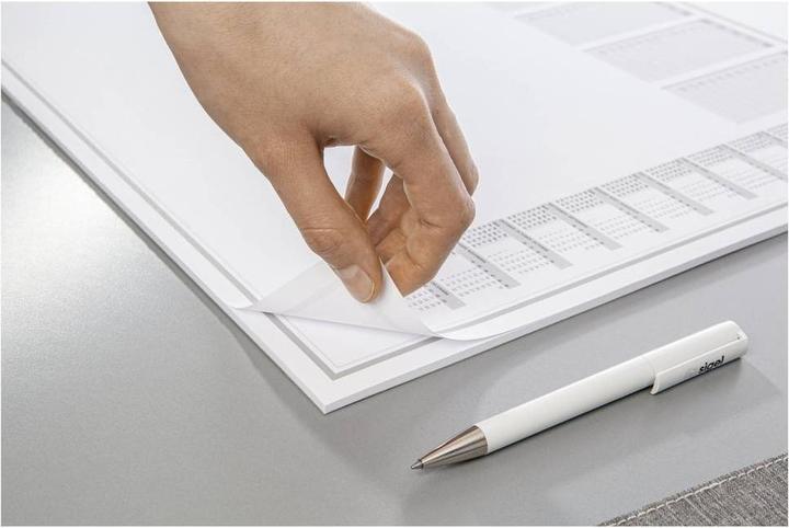 Image du produit Sigel Schreibtischunterlage Lilac 2026/2027/2028 weiss/lila Papier 59,5 x 41,0 cm, 30 Blatt