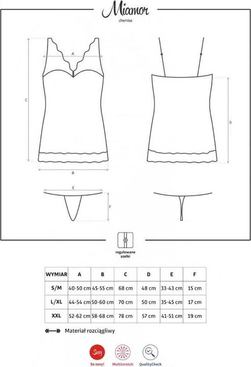 Produktbild Obsessive Miamor (L, XL)
