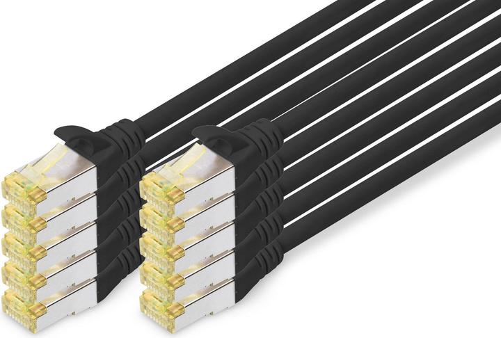 Actual product image Digitus CAT 6A S/FTP patch cord, 10 pieces (S/FTP, CAT6a, 3 m)
