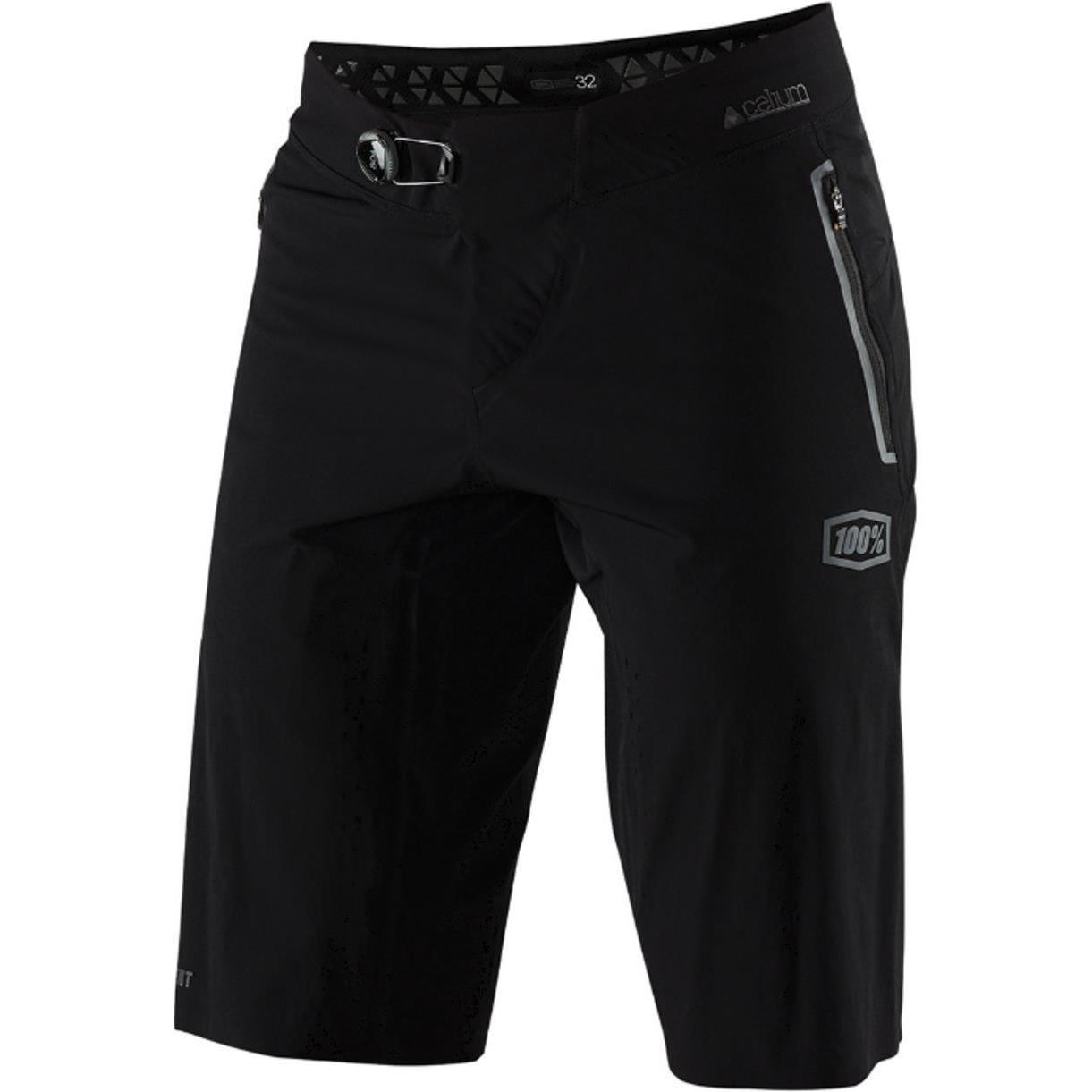 100%, Herren, Velohosen, Celium Enduro/Trail Shorts (32), Schwarz, 32