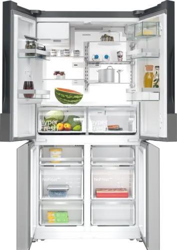 Actual product image Siemens iQ700, Kühl-Gefrier-Kombination, mehrtürig, 183 x 90.5 cm, Edelstahl antiFingerprint, KF96DPPEA (574 l)