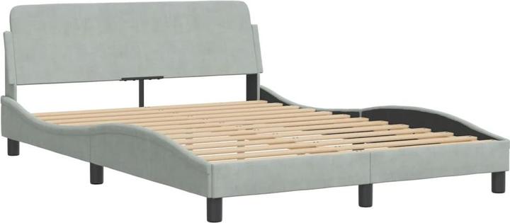 Actual product image VidaXL Bed frame with velvet headboard (140 x 200)