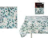 Image du produit Kinvara nappe toile antitache 140x180cm carreaux bleus (140 x 180 cm)