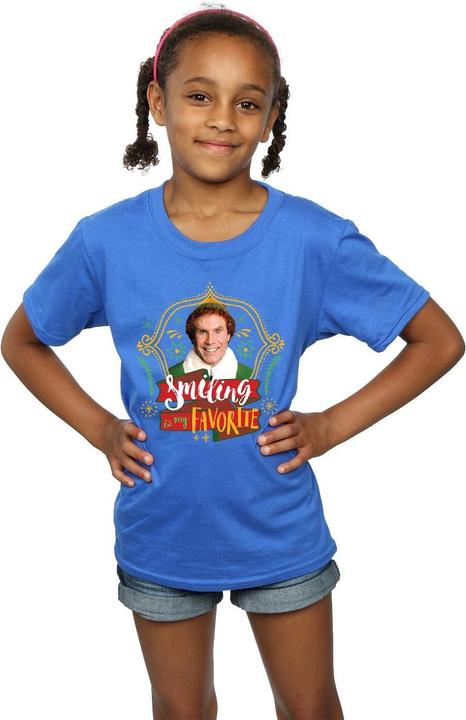 Actual product image Elf Girls Buddy Smiling Cotton T-Shirt (128)